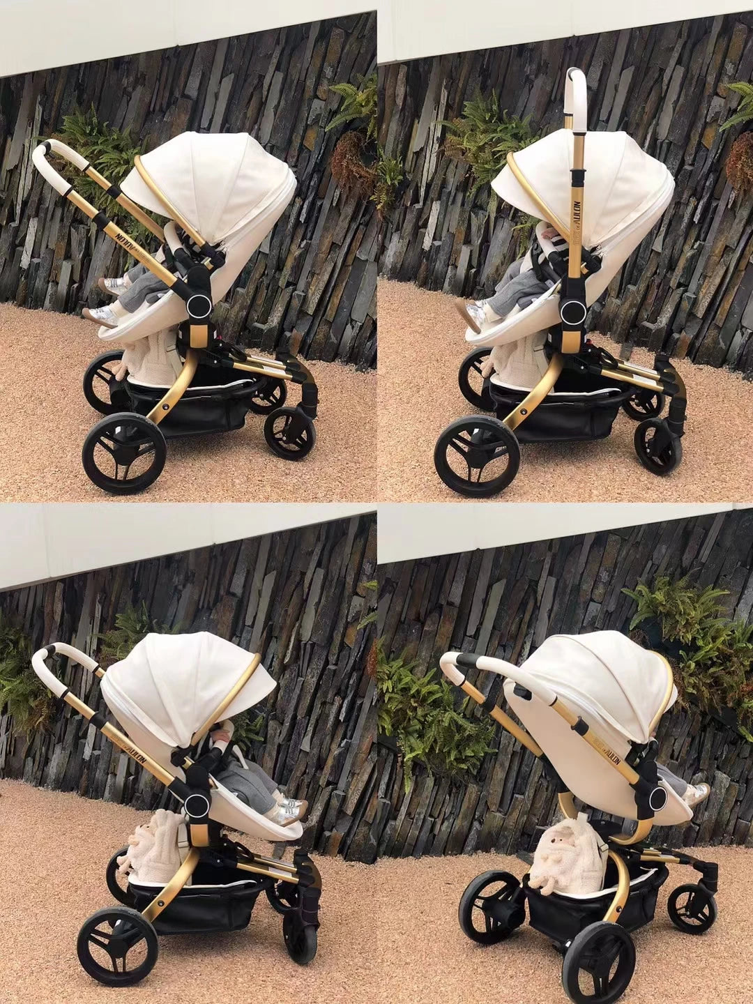 3in1 Baby Stroller 360° Rotation