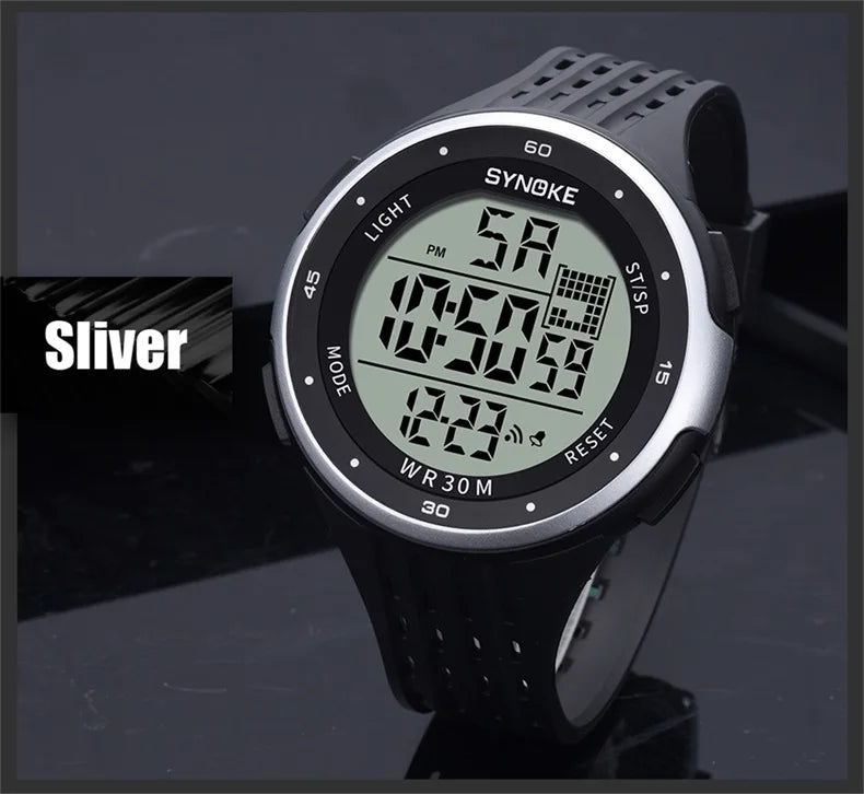 Sports Digital Watches/LED Display/Water Resistant