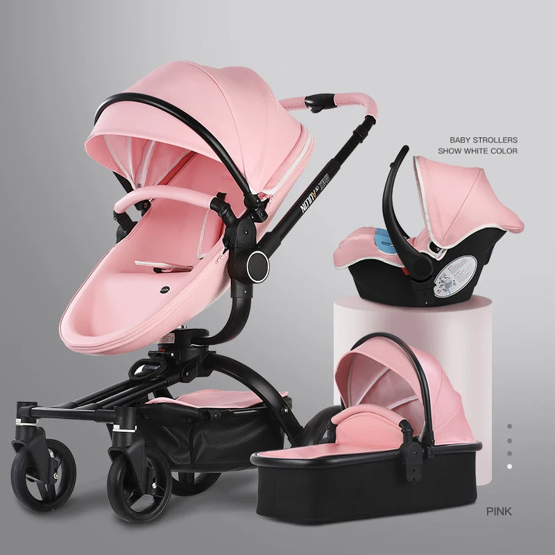 3in1 Baby Stroller 360° Rotation