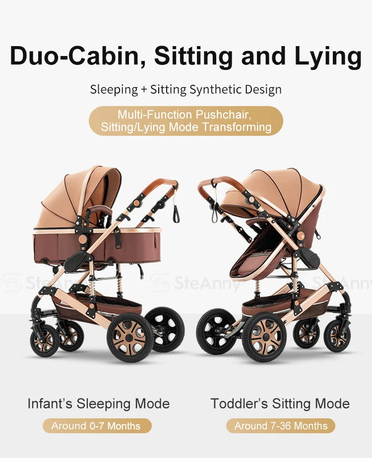 5-IN-1 Luxury Baby Stroller