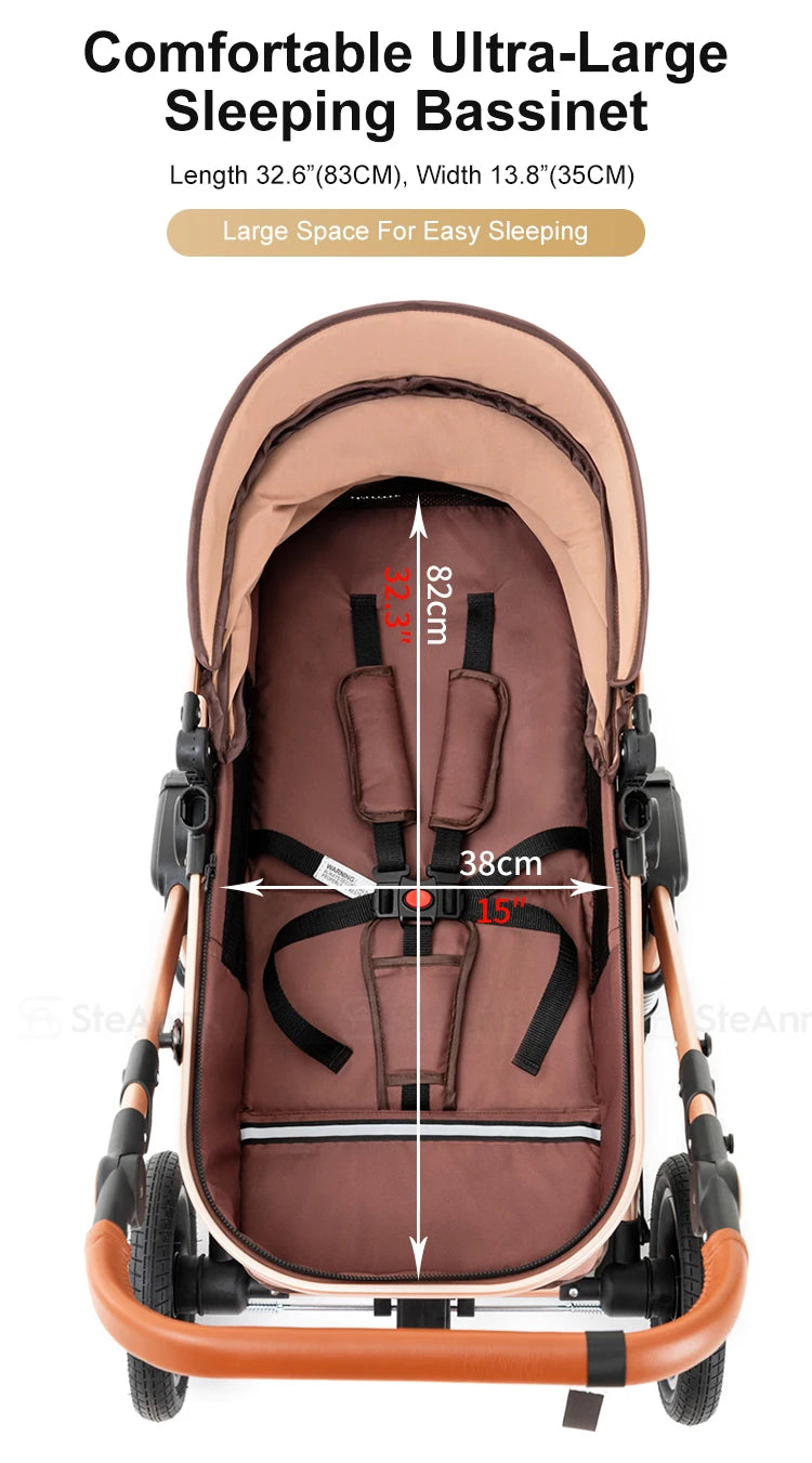 5-IN-1 Luxury Baby Stroller