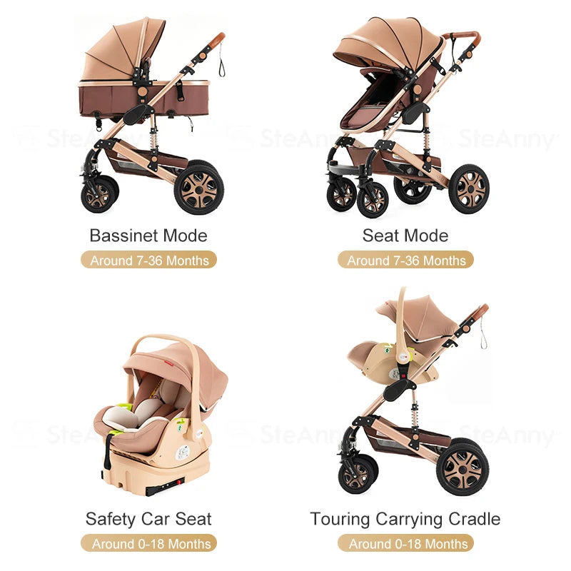 5-IN-1 Luxury Baby Stroller