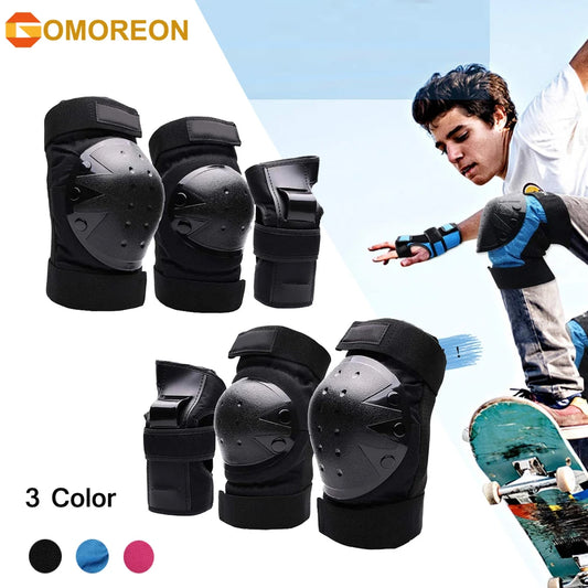 6Pcs Kids/Adults Knee Pads Elbow Pads Wrist Guards