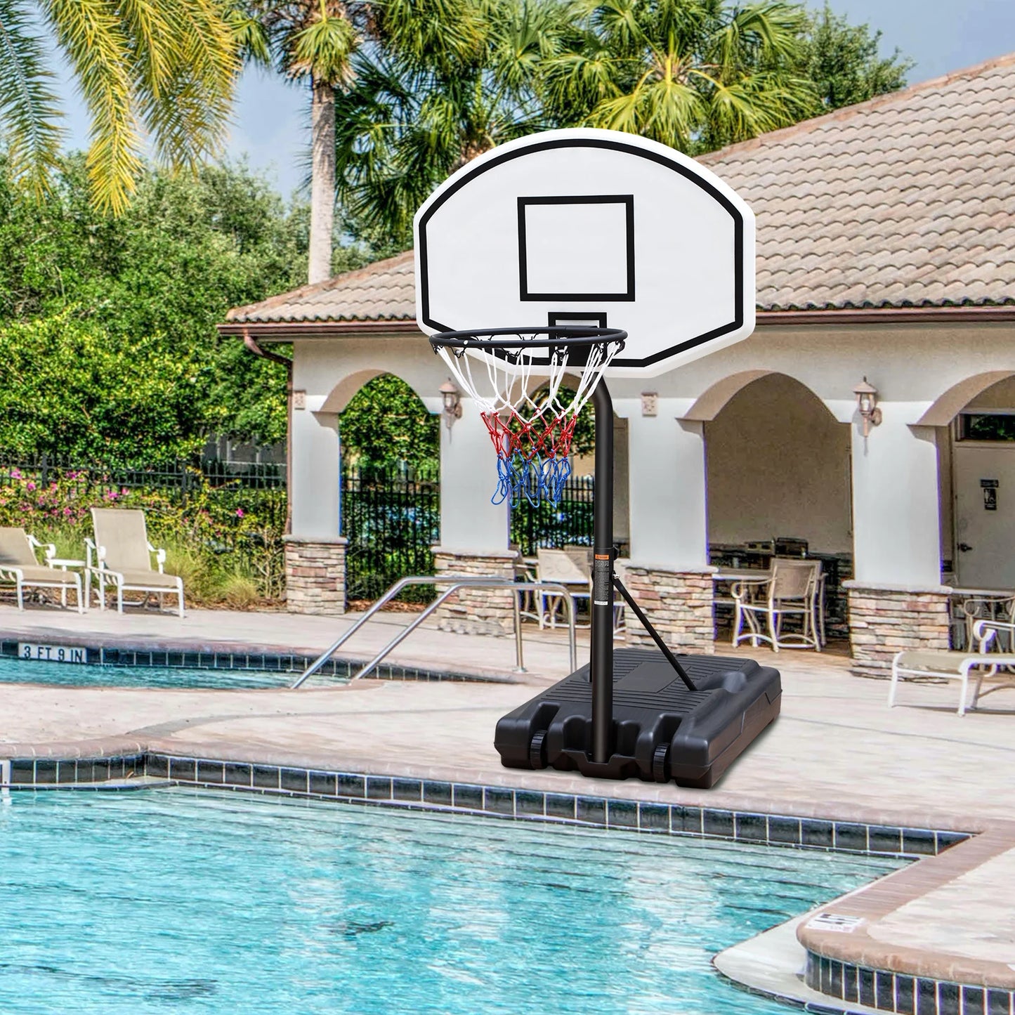 Portable Poolside Basketball Hoop