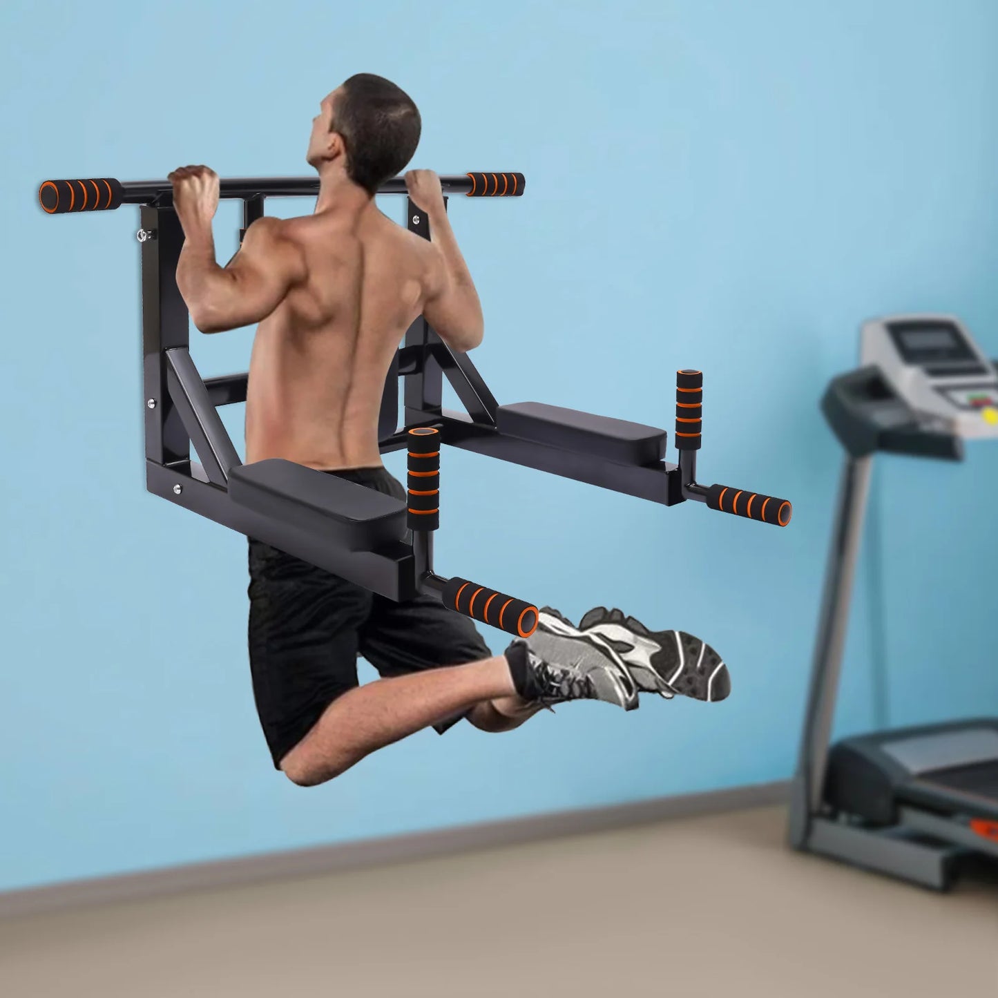 Wall Mounted Pull Up Bar Chin Up bar/Dip Station