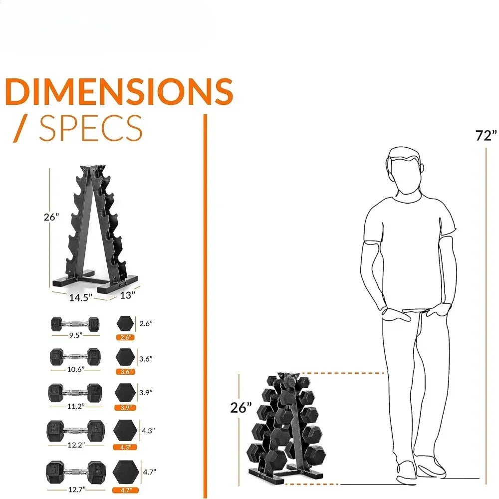 Dumbbell Set With Rack