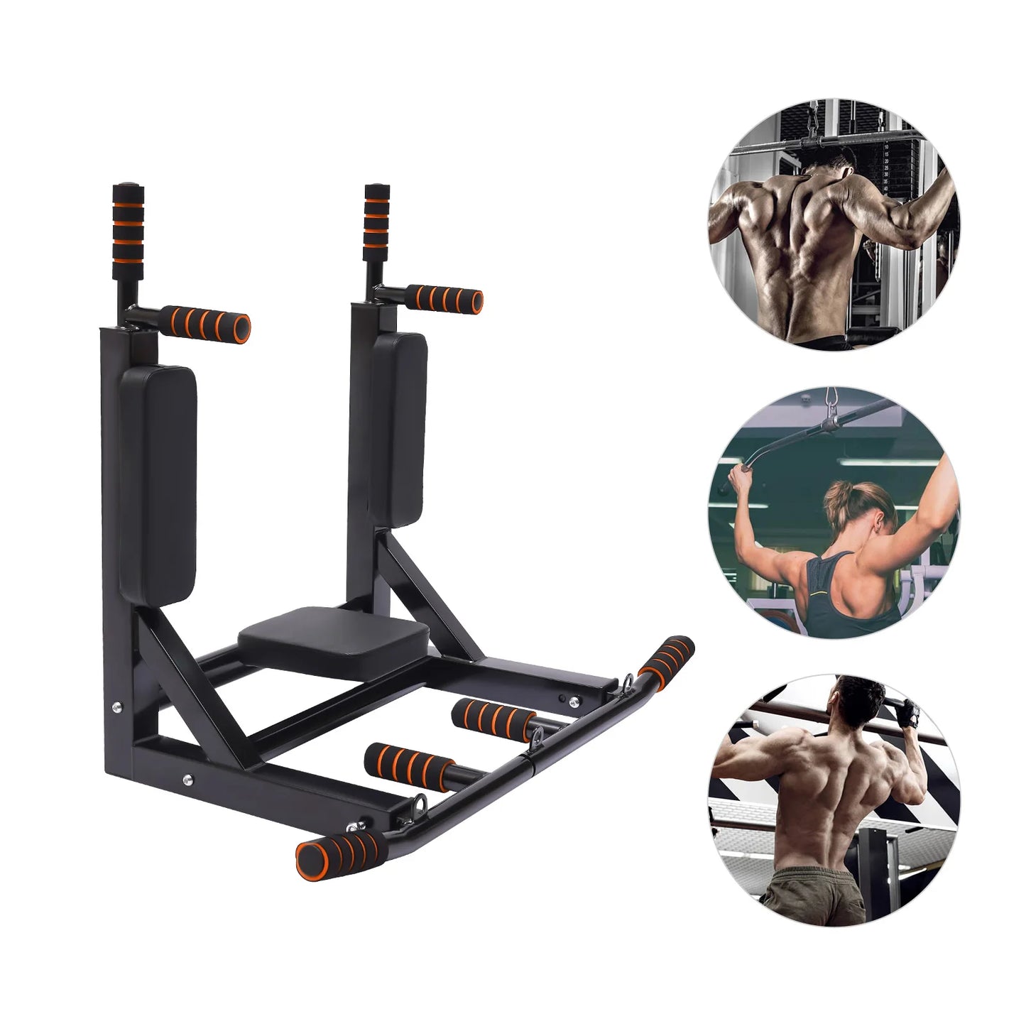 Wall Mounted Pull Up Bar Chin Up bar/Dip Station