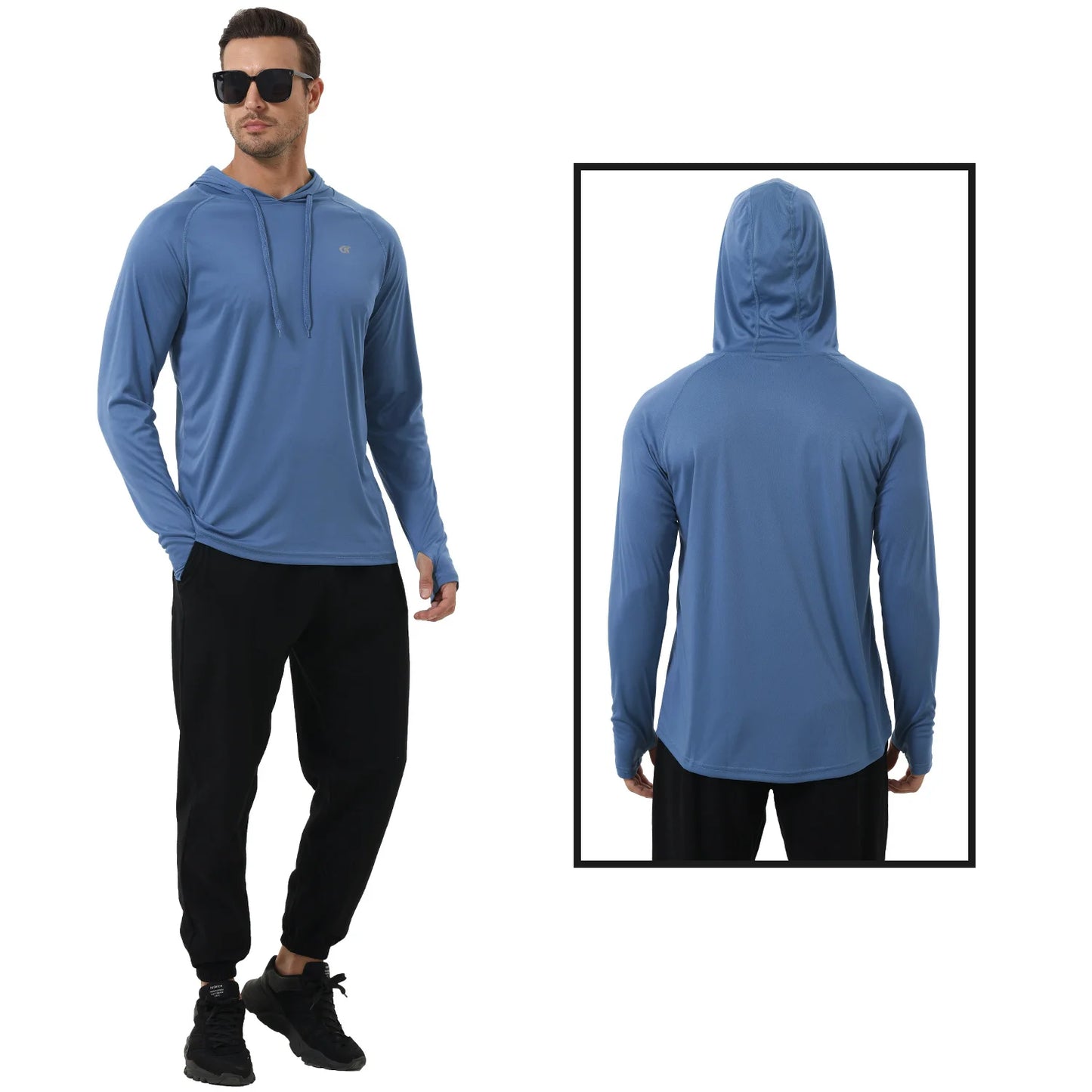 Men's Long Sleeve Running Athletic Hoodie