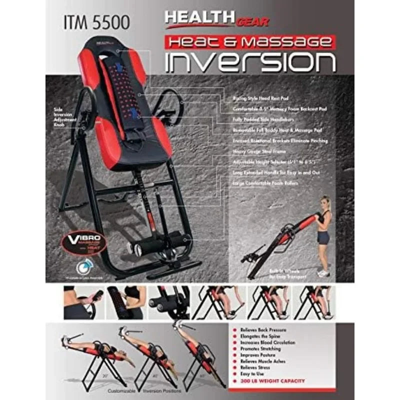 Advanced Technology Inversion Table with Massage & Heat