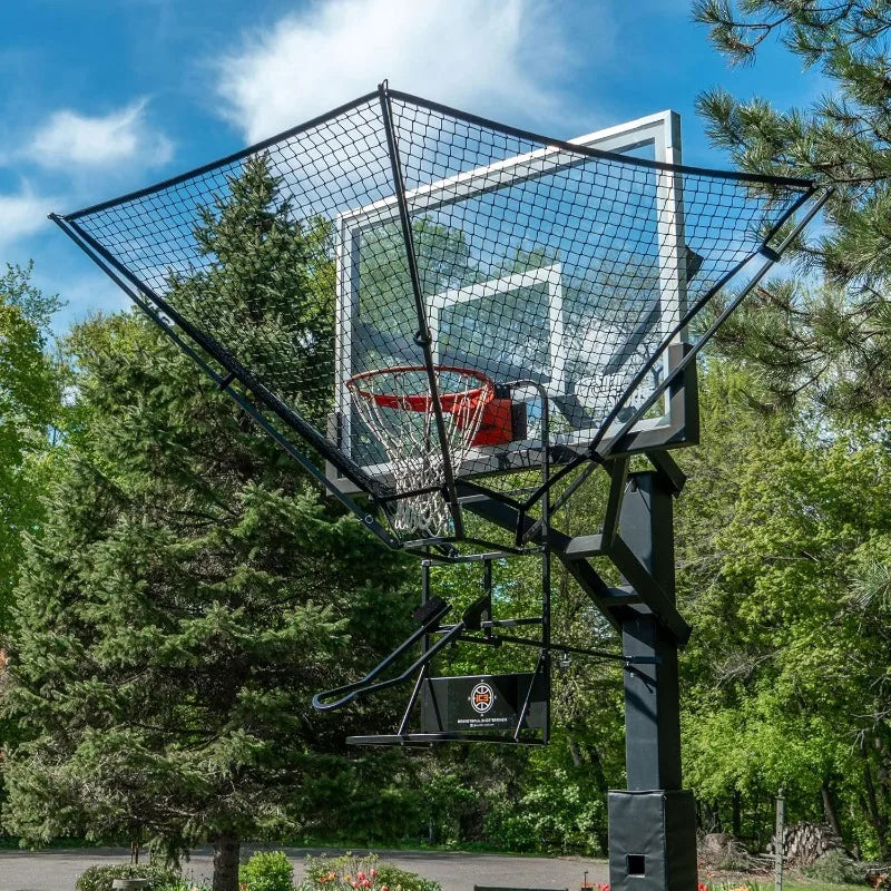 Basketball Rebounder for Traditional Pole and Wall Mounted Hoops