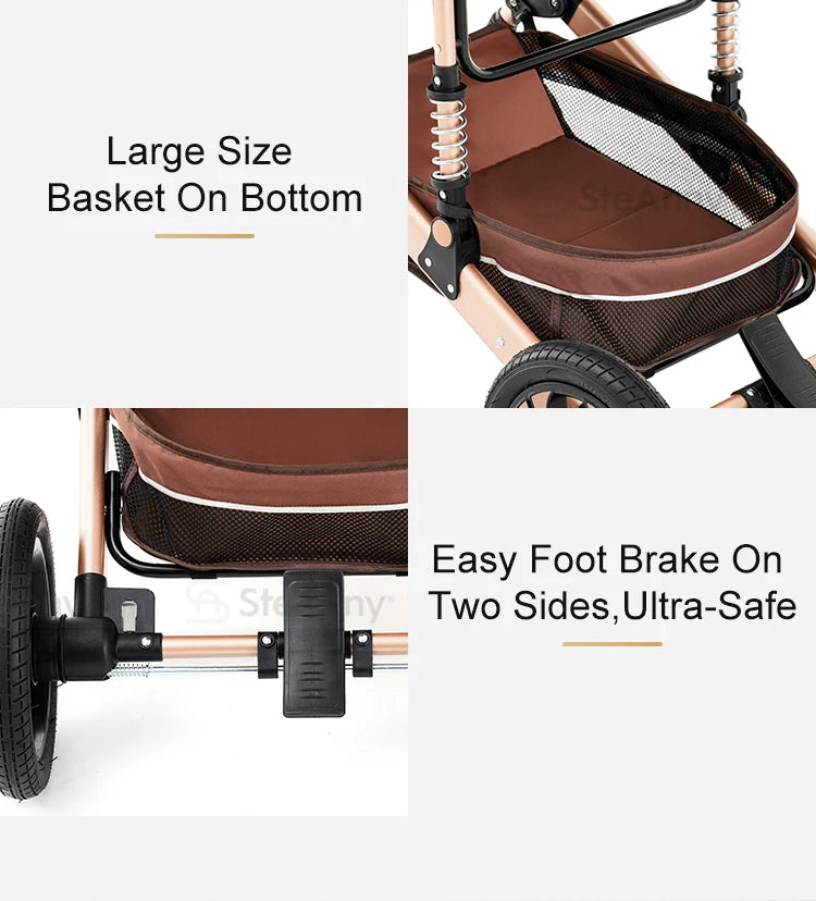 5-IN-1 Luxury Baby Stroller