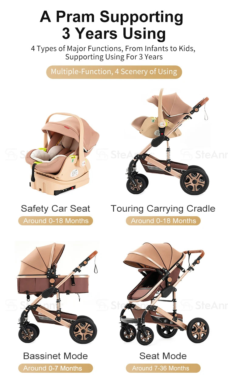 5-IN-1 Luxury Baby Stroller