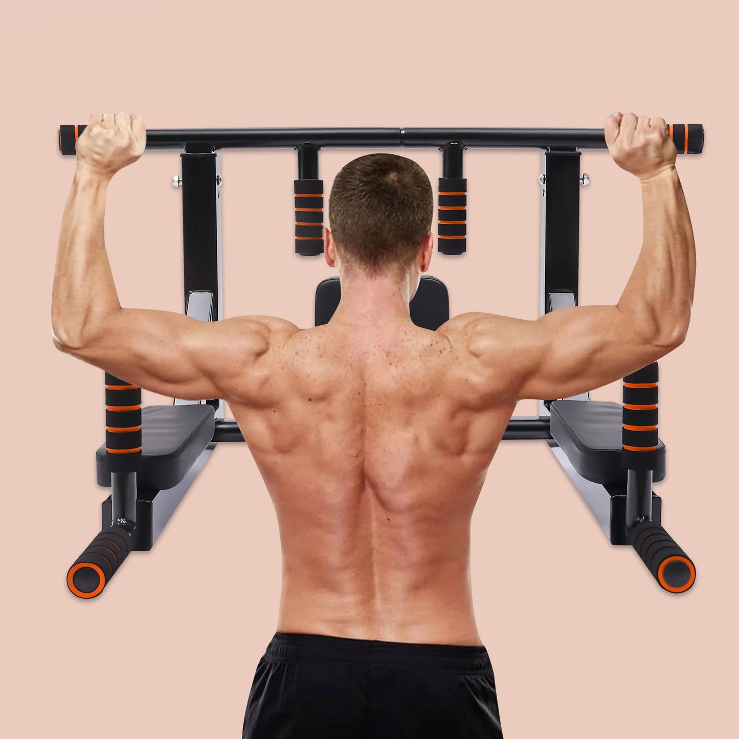 Wall Mounted Pull Up Bar Chin Up bar/Dip Station