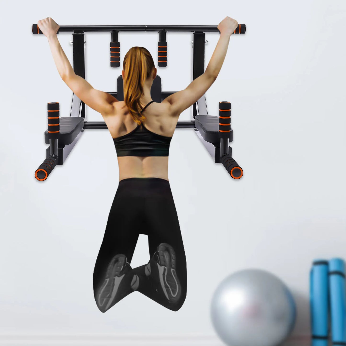 Wall Mounted Pull Up Bar Chin Up bar/Dip Station